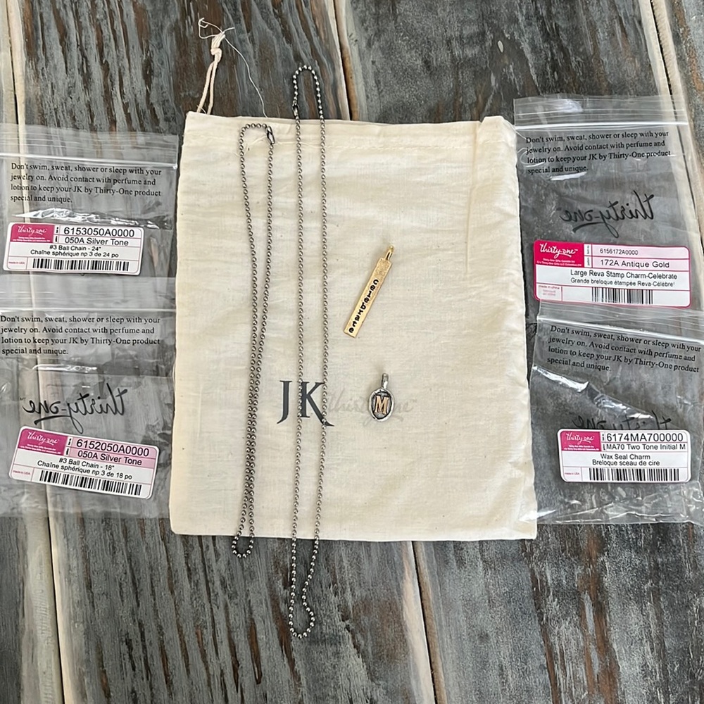 Thirty One Necklace & Charms